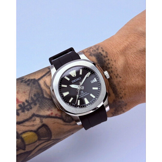 Custom Seiko Mod • Black Wave PADI Nautilus • 40mm